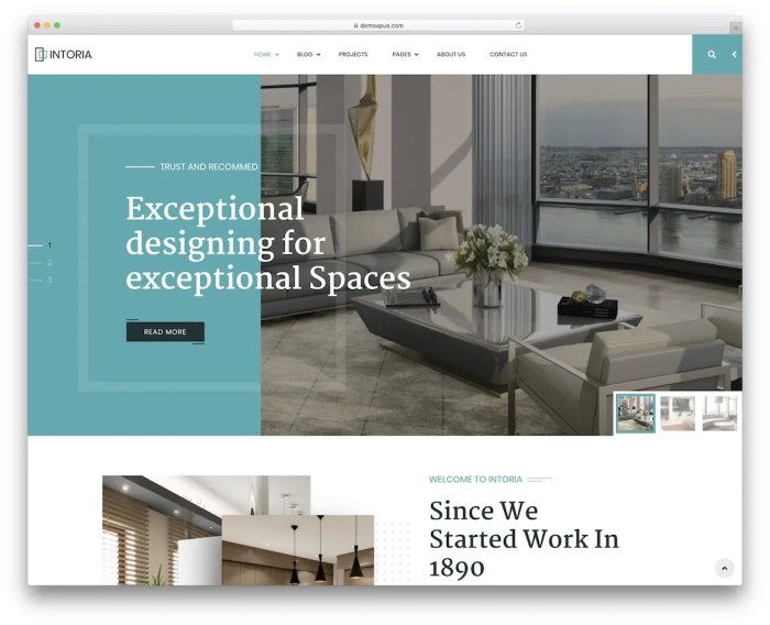 Interior website templates catching eye template templatemag