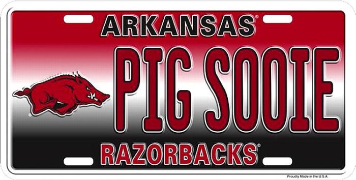 Arkansas razorback office decor